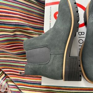 Blondo Mayes Gray Suede Chukka Boots NWT